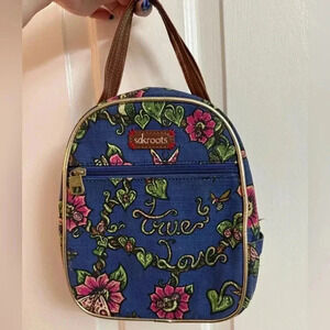 Sakroots Lunch Bag Thermal 9" x 4" x 7" Floral "True Love" Peace Insulated